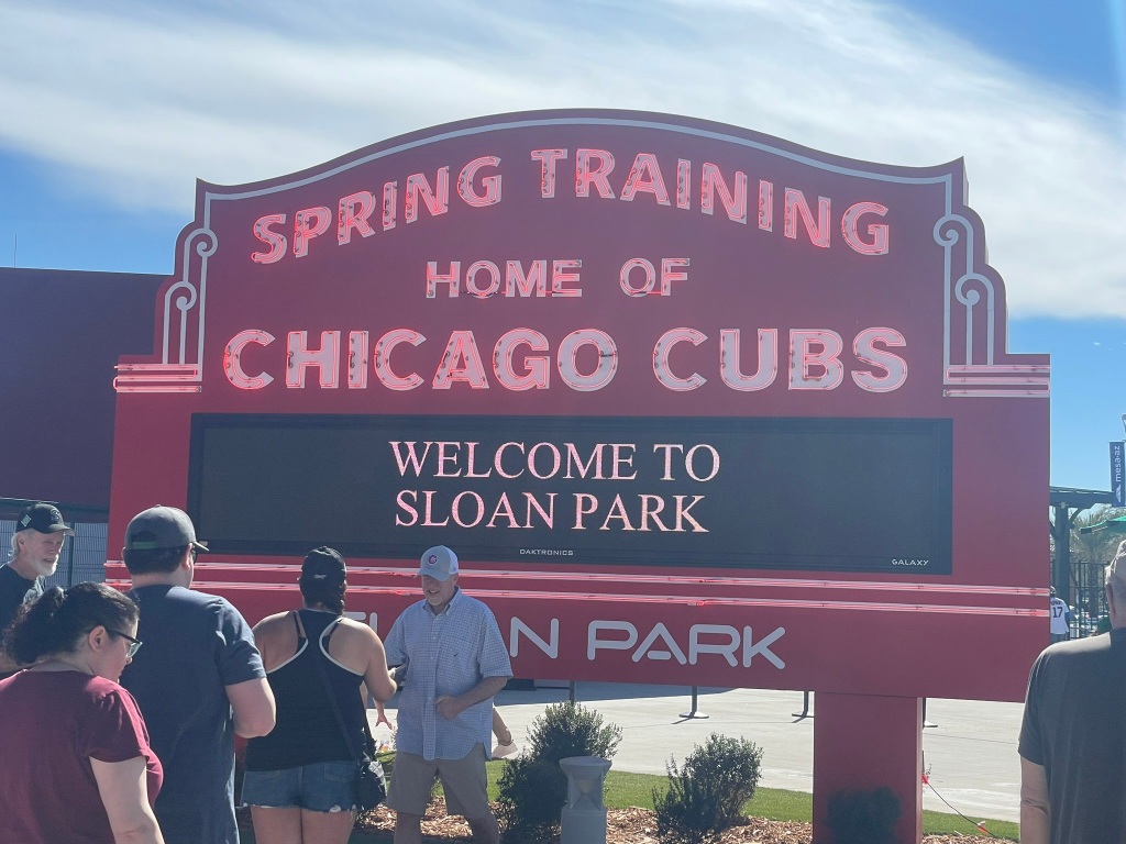 Chicago Cubs Spring Training at Sloan Park in Mesa, AZ